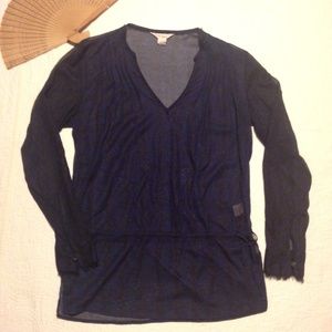 Polo Jeans Co Ralph Lauren Tunic Top LS Sheer